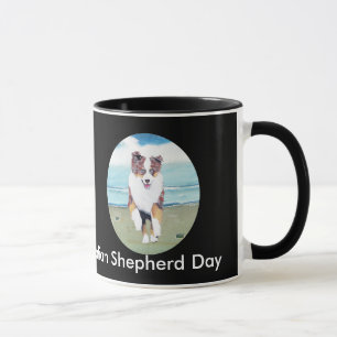 Mug ~ australien de berger courant le chiot rouge de