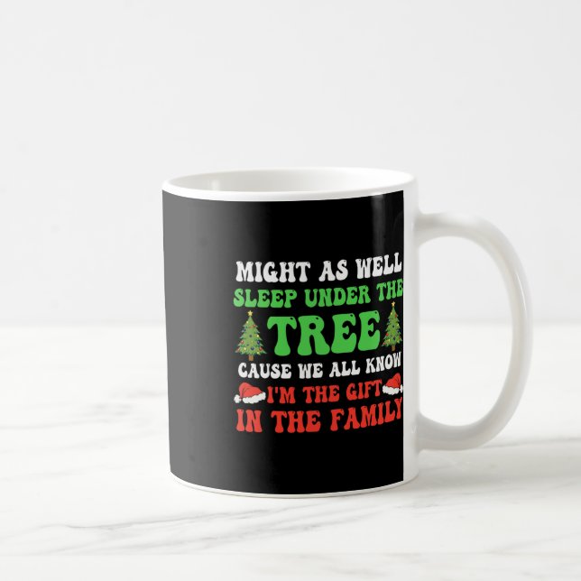 Mug Autant dormir sous l'arbre enfants de Noël  (Droite)