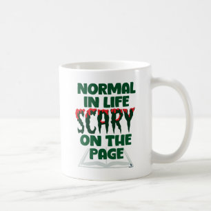 Mug Auteur d'horreur normal dans la vie, effrayant sur