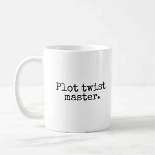 Mug Auteur romancier drôle de rebondissement d'intrigu