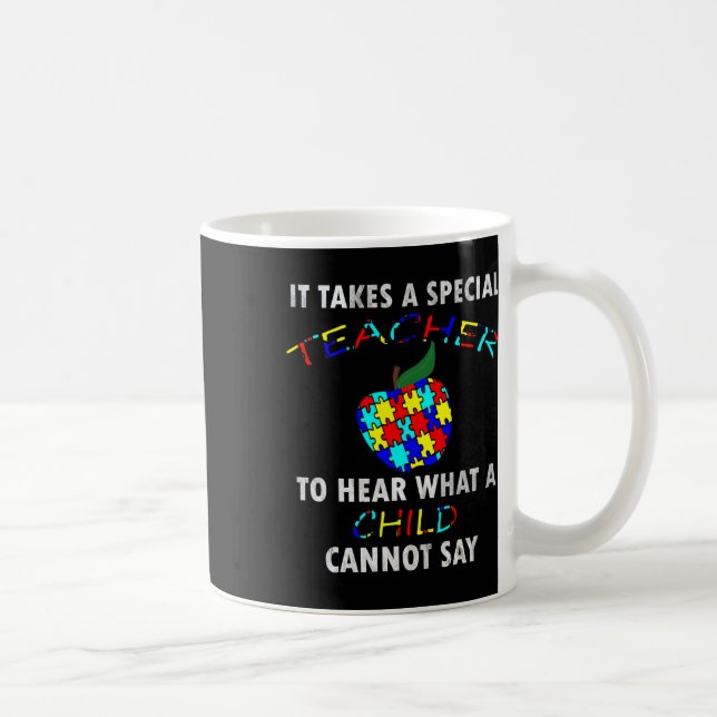 Mug Autism Awareness Puzzle Design Support Special Ed  (Droite)