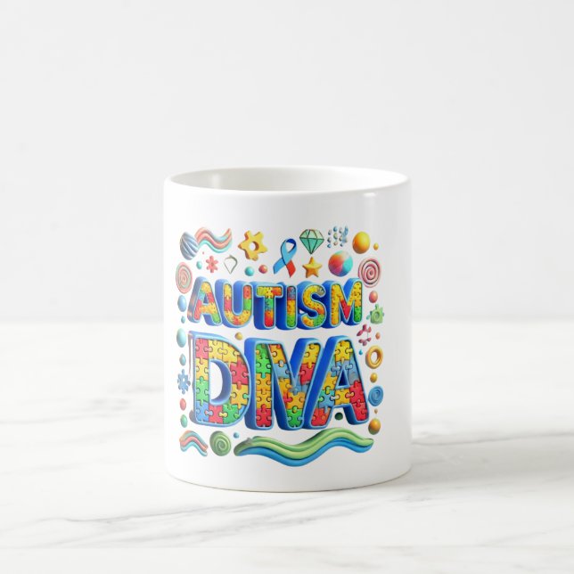 Mug Autism Diva Classic Mug, 11 oz (Centre)