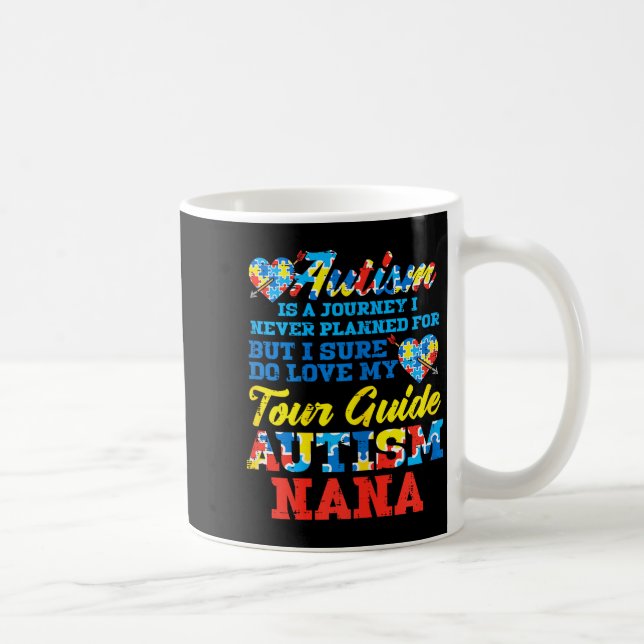 Mug Autism Journey Never Planned Tour Guide Nana Grand (Droite)