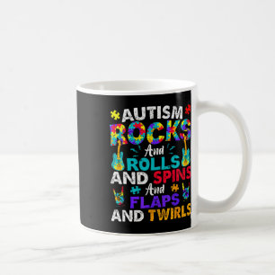 Mug Autism Rocks Rolls Spins Flaps Sensibilisation Enf