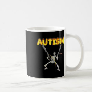 Mug Autism Skeleton drôle Bizarrement Spécifique Mème