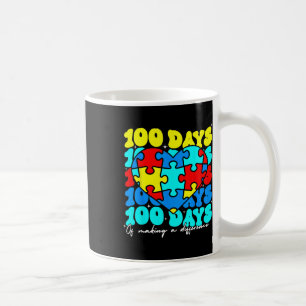 Mug Autisme 100 Jours 100E Jour De L'École Enseignant