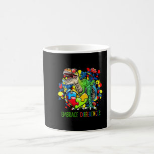 Mug Autisme Accepter les différences Dinosaur T-Rex en