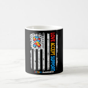 Mug Autisme Amour Autistique Accepter Soutenir Sensibi