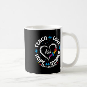 Mug Autisme Apprendre Amour Inspirer Espoir Enseignant