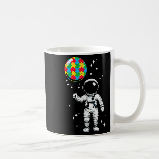 Mug Autisme astronaute puzzle ballon mignon asd sensib (Droite)