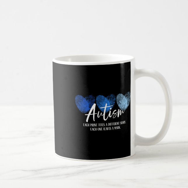 Mug Autisme Cardiaque D'Empreinte Chaque Impression Ra (Droite)