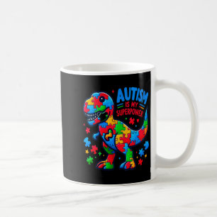Mug Autisme Féminin - Dinosaure - Puzzle - Arc - Autis