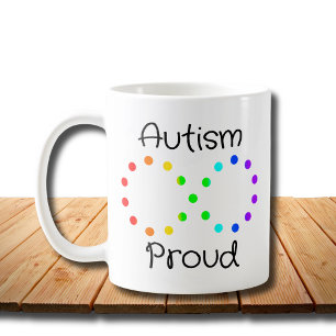 Mug Autisme Fière Neurodiversité Acceptation Arc-en-ci