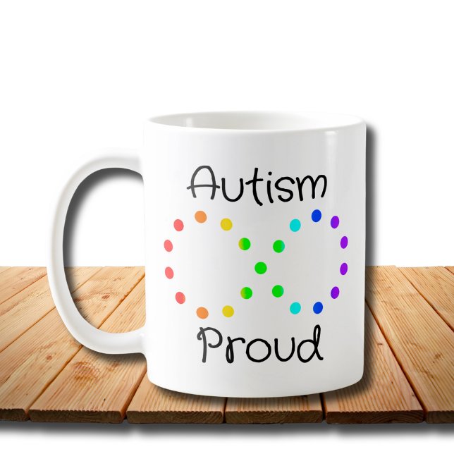 Mug Autisme Fière Neurodiversité Acceptation Arc-en-ci (Créateur téléchargé)