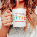 Mug Autisme Late Diagnostics Club, Funny Neurodiversit<br><div class="desc">Rejoignez le Club de diagnostic tardif de l'autisme avec notre design d'inspiration vintage! Adoptez la neurodiversité et célébrez l'unicité qui vient avec un diagnostic d'autisme tardif.</div>