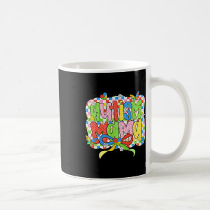 Mug Autisme Mama Maman Coquette Bow Sensibilisation su