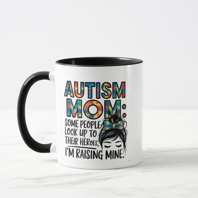 Mug Autisme Maman Certaines personnes regardent vers l (Gauche)