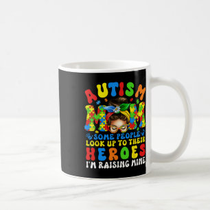 Mug Autisme Maman Élever Héros Sensibilisation sur l'a