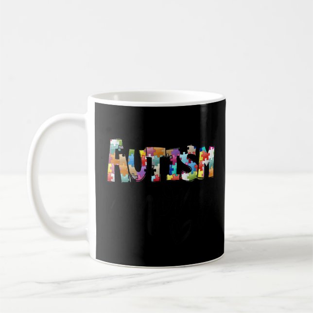 Mug Autisme Maman Sensibilisation sur l'autisme Autism (Gauche)