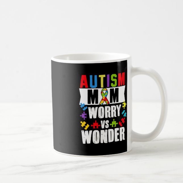 Mug Autisme Maman S'Inquiète Vs Wonder Handicap (Droite)