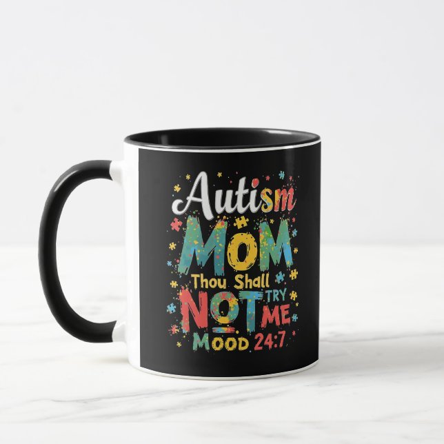 Mug Autisme Maman Tu Ne Me Tenteras Pas (Gauche)