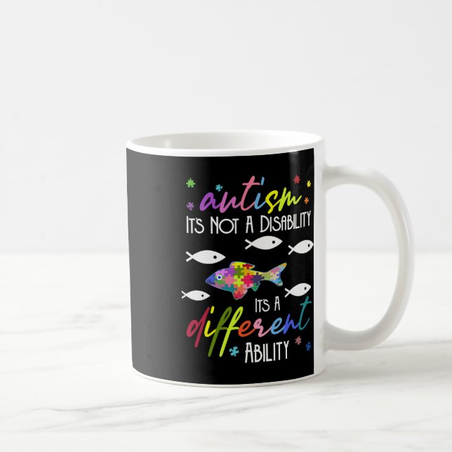 Mug Autisme Pas un handicap C'est une capacité différe (Droite)