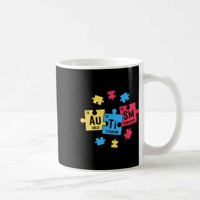 Mug Autisme Pour Les Enseignants Dépenser Des Éléments (Droite)