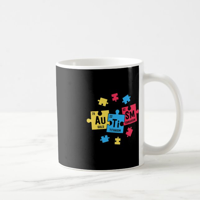 Mug Autisme Pour Les Enseignants VITESSE Éléments De T (Droite)