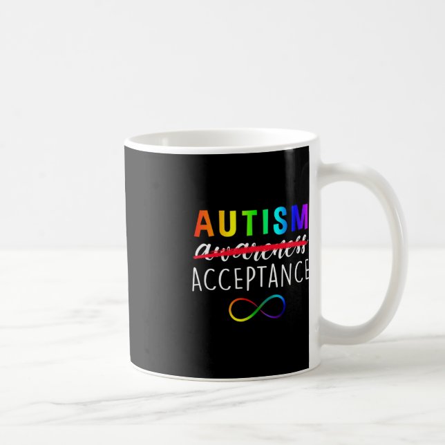 Mug Autisme - Rouge au lieu - Acceptation Non Conscien (Droite)