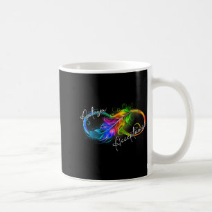 Mug Autisme Rouge Au Lieu De Symbole Infini Acceptatio