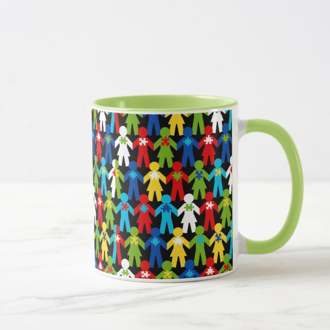 Mug Autisme Spectrum Sensibilisation Puzzle Coffee Cup (Droite)