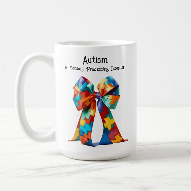 Mug Autisme : Traitement sensoriel Trouble muqueuse (Gauche)