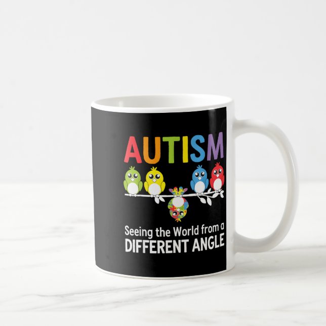 Mug Autisme Voir Le Monde Sous Un Angle Différent Coup (Droite)
