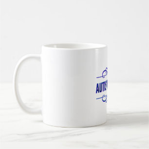 Mug Autistique et fière perruque pourpre