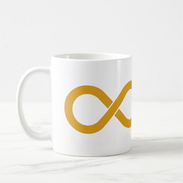 Mug Autistique Gold Infinity (Gauche)