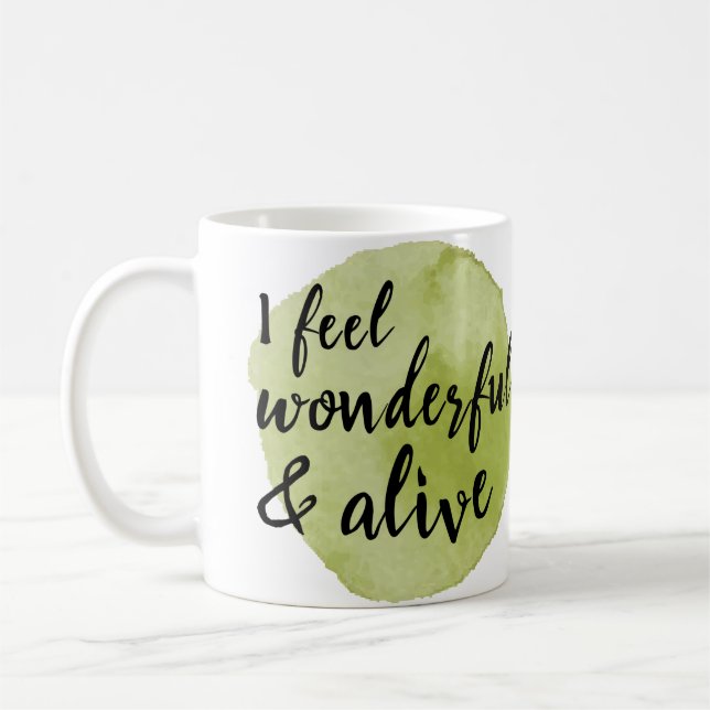 Mug auto-amour vibes positives mots pour autosoin (Gauche)