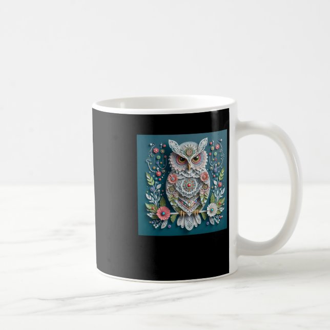 Mug Autocollant 3d Owl #10 (Droite)