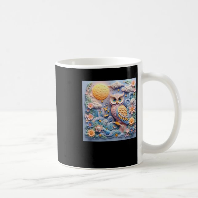 Mug Autocollant 3d Owl #12 (Droite)