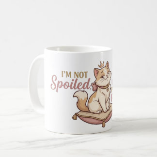 Mug Autocollant Coussin Royal pour Chat Gâté