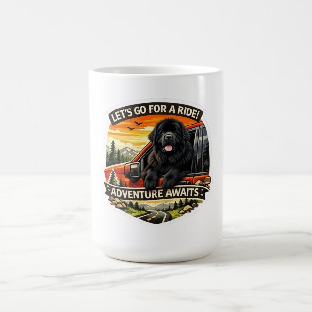 Mug Autocollant d'aventure  (Centre)