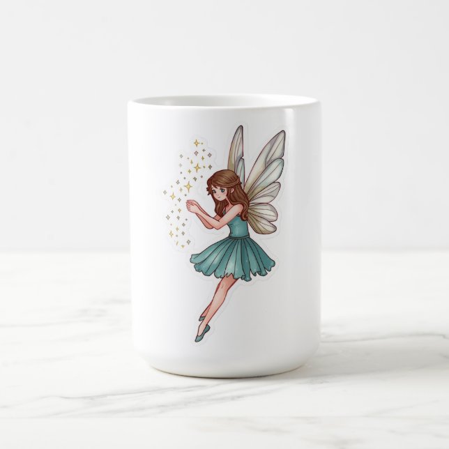 Mug Autocollant de Fée Magique Fantaisiste (Centre)