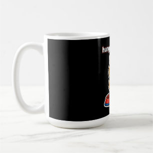 Mug Autocollant de mème de chat orange mignon affamé e