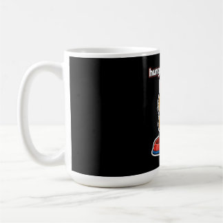 Mug Autocollant de mème de chat orange mignon affamé e