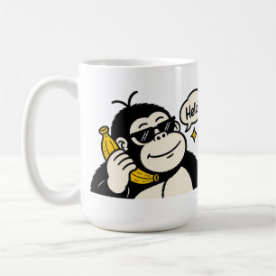 Mug Autocollant de téléphone banane gorille drôle