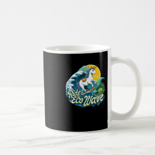 Mug Autocollant Licorne Vague Éco 