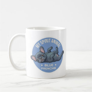 Mug Autocollant My Spirit Animal Blue Frenchie