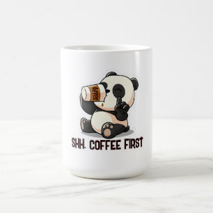 Mug Autocollant premier café Panda