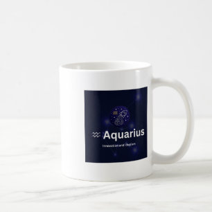 Mug Autocollant Signe du zodiaque Verseau