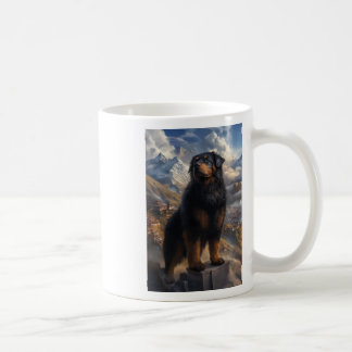 Mug Autocollant Vue Montagne Mastiff Tibétain