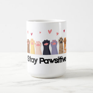 Mug Autocollants de patte de chat mignons Autocollant 